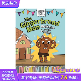 Buttons 预售 Gingerbread 英文儿童漫画故事 按钮 Loose 姜饼人：松动 英语拓展阅读进口童书 The the Man