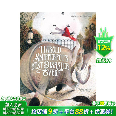 【现货】【Beatrice Alemagna】哈罗德遇见的灾难（平装）Harold Snipperpots Best Disaster Ever 英文儿童插画故事绘本进口童书