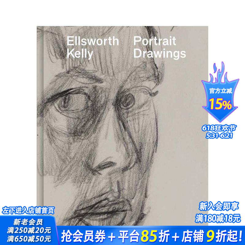 【现货】英文原版 埃尔斯沃斯·凯利：肖像画 Ellsworth Kelly: Portrait Drawings 20世纪艺术画册 正版进口书籍 善优图书