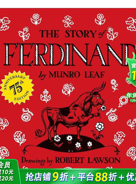 【现货】英文 爱花的牛（75周年纪念版）The Story of Ferdinand: 75th Anniversary Edition 儿童英语绘本 进口童书