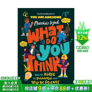 YOU 预售 What Think? Syed 你 正面引导Matthew 成长型思维养成指南 英文英语拓展阅读书 想法呢？ 激活社交超能力