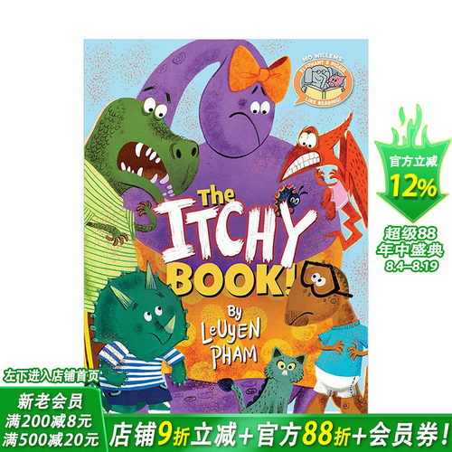 【现货】痒痒的书! The Itchy Book! 幼儿儿童趣味故事启蒙绘本 LeUyen Pham 英文原版进口 图书