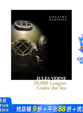 【预售】【Chartwell Classics】Twenty Thousand Leagues Under the Sea，海底两万里英文原版 英文世界文学 正版进口书籍