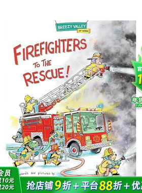 【预售】消防员出动救援！ Firefighters to the Rescue! 英文儿童插画故事绘本 认知启蒙早教进口童书