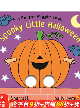 【现货】【洞洞书】诡异的小万圣节 【Finger Wiggle Books】Spooky Little Halloween 英文儿童趣味互动 0岁+英语启蒙进口童书