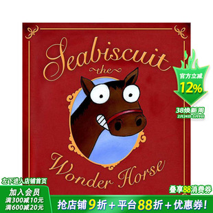 【预售】奔腾年代：黑骏马 Seabiscuit the Wonder Horse 英文儿童插画故事绘本 进口童书
