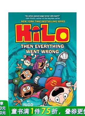 【预售】希罗漫画系列 5：然后一切都变了 Hilo 5: Then Everything Went W 原版英文儿童漫画