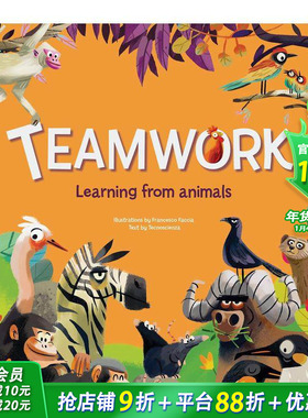 【现货】团结就是力量 动物王国的团队合作 Together Is Better!: Teamwork in the Animal Kingdom英文儿童插画故事绘本进口童书