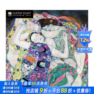 【预售】【日历】古斯塔夫·克里姆特 2026年迷你挂历 Gustav Klimt Mini Wall Calendar 艺术创意文创周边 正版进口 送礼收藏