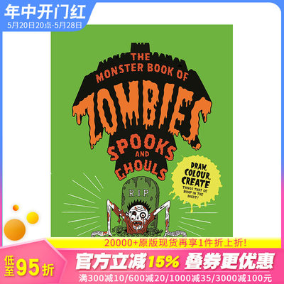 【现货】Zombies, Spooks and Ghouls 怪物书:自己画僵尸、幽灵和食尸鬼【善优童书】