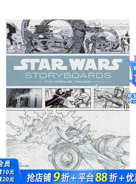【预售】星球大战故事板:前传三部曲 Star Wars Storyboards: The Prequel Trilogy 原版英文生活 正版进口书