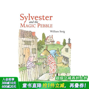 the 进口童书 凯迪克奖获奖插画师 英文儿童插画科普故事绘本 Pebble Magic and Sylvester 驴小弟变石头 预售