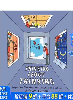【现货】关于思考的思考 Thinking About Thinking Grant Snider格兰特·施耐德 哲学漫画 原版英文漫画书 正版进口书