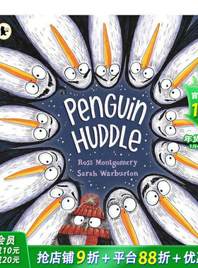 【预售】企鹅抱团行动（平装版） Penguin Huddle (The Norendy Tales) 英文儿童插画故事绘本 进口童书