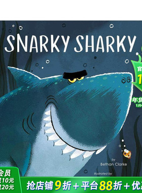 【现货】毒舌鲨鲨 Snarky Sharky 英文儿童插画故事绘本 进口童书