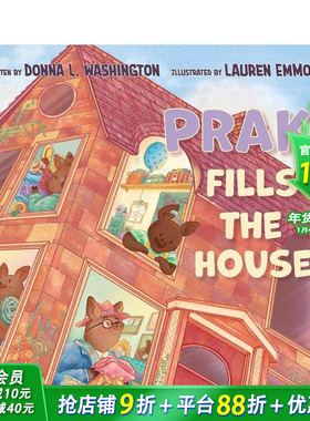 【预售】普拉克填满了房子 Prak Fills The House 英文儿童插画故事绘本 进口童书