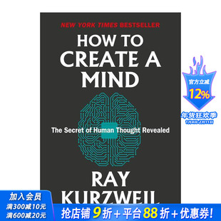 【预售】如何创造心灵:人类思想的秘密 How to Create a Mind: The Secret of Human Thought Revealed 英文社会科学 正版进口书
