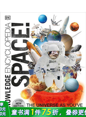 【现货】DK知识百科全书：太空 【DK Knowledge Encyclopedias】Knowledge Encyclopedia Space! 英文儿童插画科普绘本 进口童书