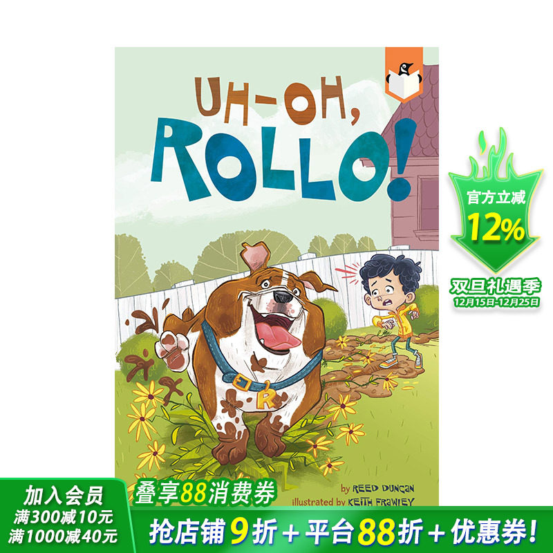 【现货】Uh-Oh, Rollo!哦,罗洛! 英文原版儿童故事阅读章节书【善优童书】