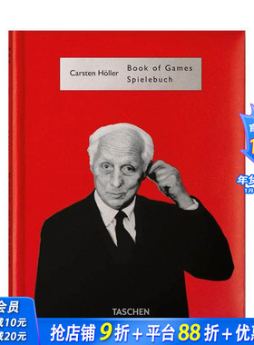 【预售】游戏之书 互动装置大师Carsten H?ller Book of Games 336种拓展思维游戏 实验性艺术 英法德语 艺术画册 正版进口书
