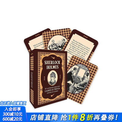 【预售】夏洛克·福尔摩斯 - 纸牌和问答游戏 Sherlock Holmes - A Card and Trivia Game 原版英文生活综合 正版进口书