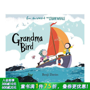 GRANDMA BIRD 英国获奖插画师Benji 英文儿童艺术插画故事绘本 鸟奶奶 Davies 英语早教进口童书 现货