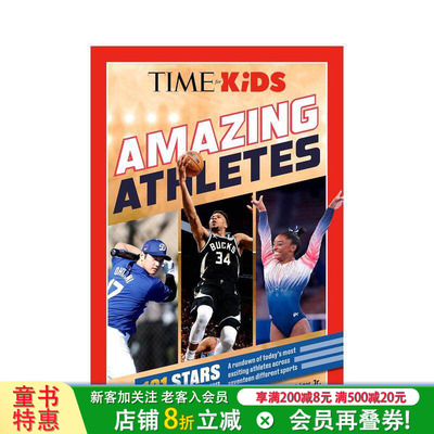【现货】101位体育明星 【TIME for Kids】Amazing Athletes 英文小说故事科普书 拓展阅读 科普通识教育