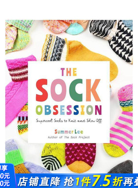 【预售】迷恋短袜：潮人织炫彩袜集 Sock Obsession 原版英文时尚综合 正版进口书