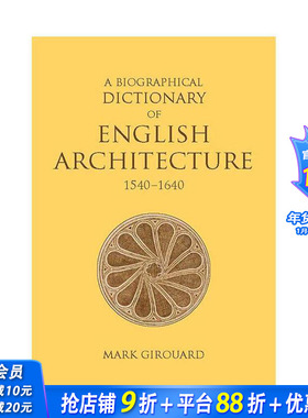 【预售】英国建筑传记词典 1540-1 0 A Biographical Dictionary of English Architecture 1540–1 0 英文建筑设计 正版进口书