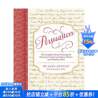 【预售】【信件复刻版】劝导 【Handwritten Classics】Persuasion 原版英文文学 正版进口书