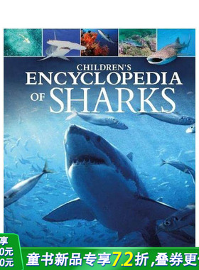 【预售】儿童的鲨鱼百科全书 Children's Encyclopedia of Sharks 英文儿童趣味互动绘本 英语早教进口书