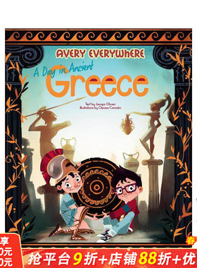【现货】【艾弗里无处不在】古希腊的一天 【Avery Everywhere】A Day in Ancient Greece 英文儿童故事 英语拓展阅读进口童书
