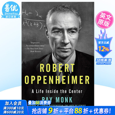 【现货】罗伯特·奥本海默：焦点内的生活Robert Oppenheimer: A Life Inside the Center 英文原版进口书籍【善优图书】