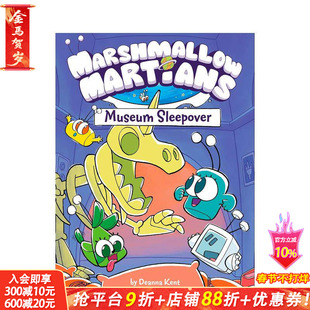 【预售】棉花糖火星人：博物馆过夜(图画小说)Marshmallow Martians: Museum Sleepover 英文儿童漫画故事 英语阅读拓展进口童书