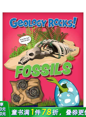 【预售】地质岩石：化石 Geology Rocks!:Fossils 知识百科 英文儿童插画科普故事绘本 进口童书