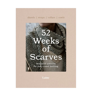 【预售】英文原版 52周之围巾：北欧手工针织围巾 52 Weeks of Scarves 手工制作 正版进口画册 善优图书