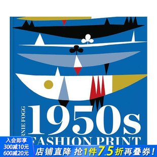 纺织品纹样 1950s 服装 现货 设计历史画册进口图书 英文原版 1950年代时尚 Print Fashion