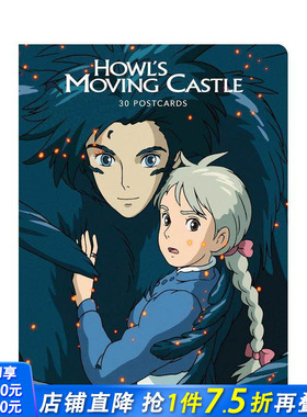 【现货】吉卜力工作室 哈尔的移动城堡：30张明信片 Studio Ghibli Howl's Moving Castle: 30 Postcards 原版明信片 正版进口书
