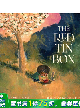 【预售】英文原版 红色铁盒 The Red Tin Box 时光宝盒故事 精装艺术插画绘本 3岁+儿童英语进口图书