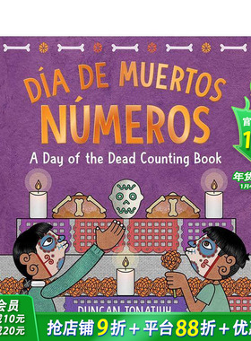 【现货】英文原版 亡灵之日：计数书Día De Muertos: Números 亡灵节故事 精装艺术插画绘本 3岁+儿童英语进口图书