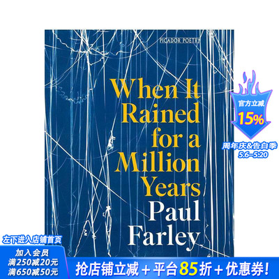 【预售】雨下了一百万年 When It Rained for a Million Years 原版英文诗歌 正版进口书