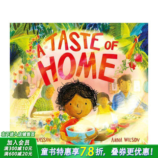 【现货】家乡的味道 A Taste of Home 英文儿童插画故事绘本 进口童书