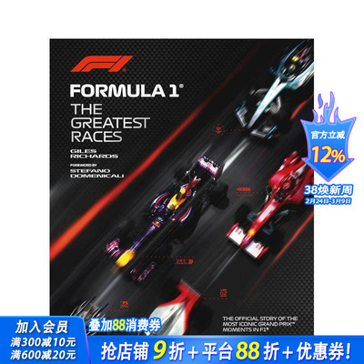 【预售】F1巅峰赛事经典 Formula 1: The Greatest Races 原版英文运动 正版进口书