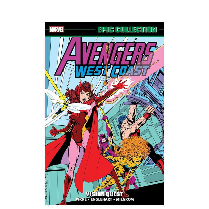 【预售】漫威漫画 复仇者联盟西海岸史诗合集:幻视寻踪(新版) Avengers West Coast Epic Collection 英文漫画Marvel 正版进口书