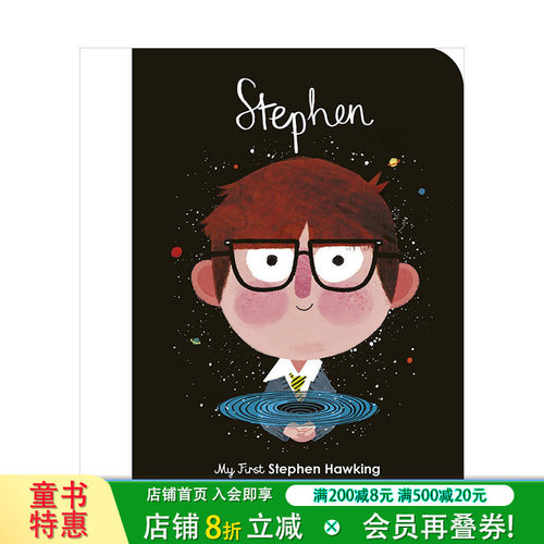 【预售】【小人物，大梦想】史蒂芬·霍金Stephen Hawking: My First Stephen Hawking 3-6岁儿童职业启蒙 英文原版