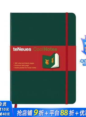 【现货】中号笔记本 绿色 红黄色包袋 CoolNotes Medium 16 22cm Green Boar Yellow Red  英文创意文创产品 高颜值节日送礼