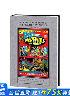 【预售】漫威杰作：午夜狼人 卷1 MARVEL MASTERWORKS: WEREWOLF BY NIGHT VOL. 1 原版英文漫画书 正版进口书