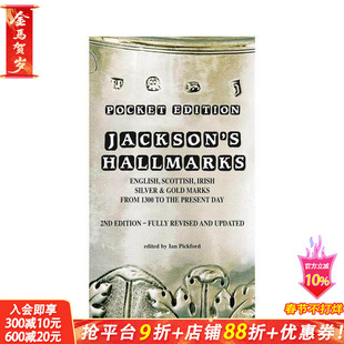 【预售】杰克逊银器标记手册袖珍版（第二版） Pocket Ed. Jackson's Hallmarks (PB) 2nd Ed. 原版英文艺术画册画集 正版进口书