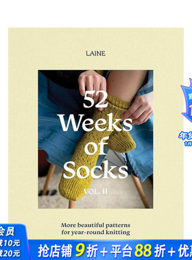 【现货】52周织袜记II   北欧编织杂志Laine 52 Weeks of Socks， Vol. II 原版英文时尚综合 正版进口书