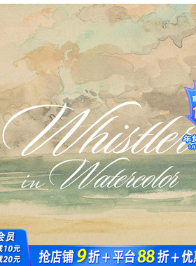 【现货】Whistler in Watercolor 水彩惠斯勒：可爱的小游戏 英文原版艺术